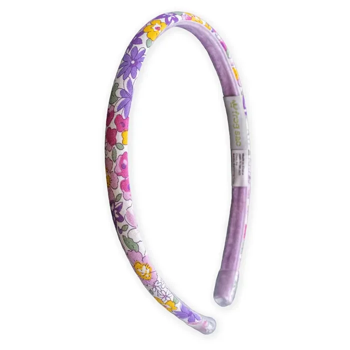 Girl’s Purple Thin Floral Headband
