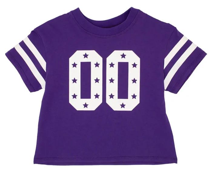 Glitter Stars Game Day Tee | Purple