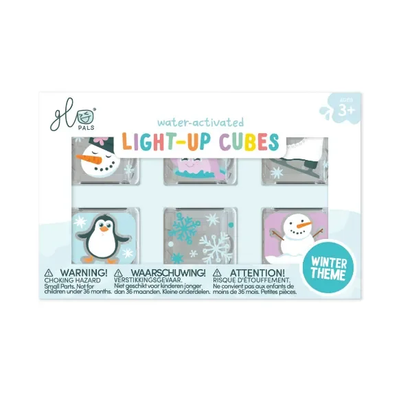 Glo Pals 6 Pack Light Up Cubes Gift Set- Winter