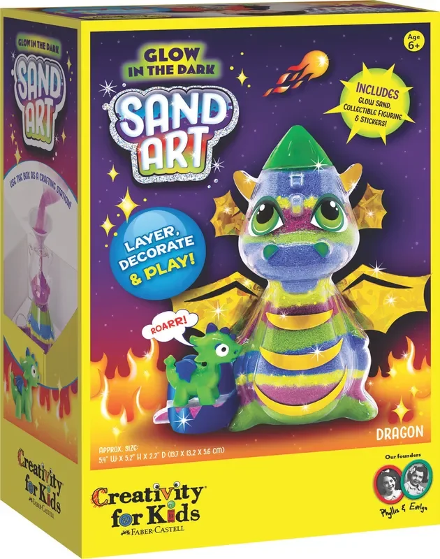 Glow In The Dark Sand Art Dragon