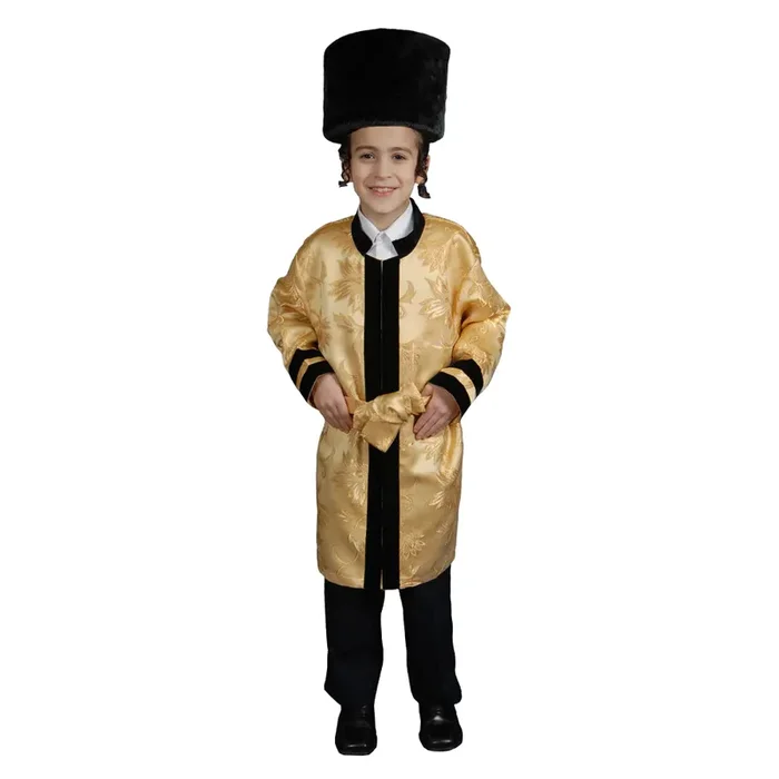 Gold Grand Rabbi Robe – Kids
