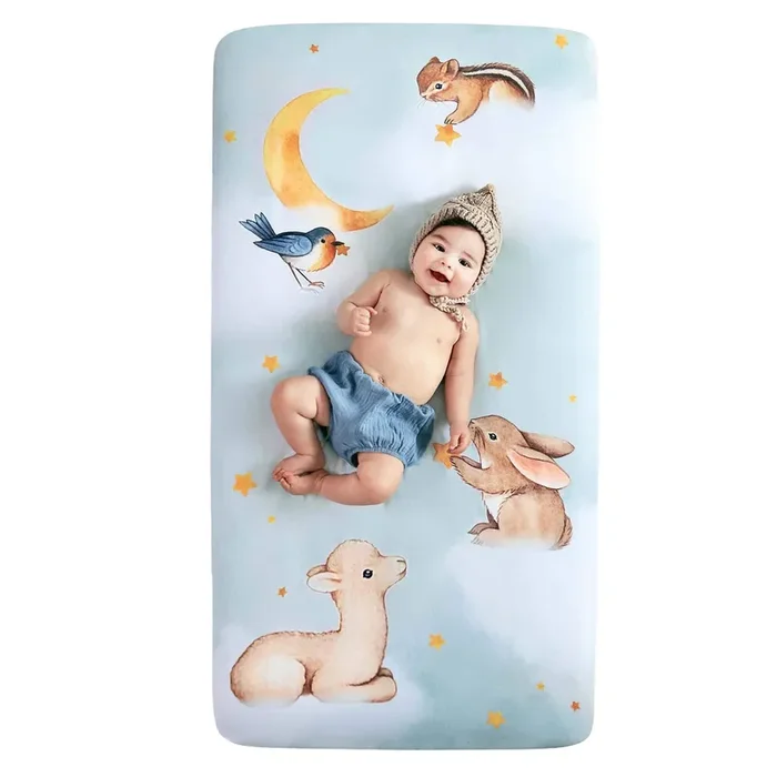 Goodnight Wonderland Standard Size Crib Sheet