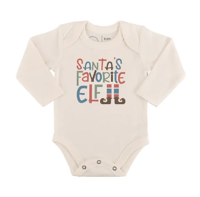 Graphic Bodysuit | Santas Favorite Elf (long Sleeve)