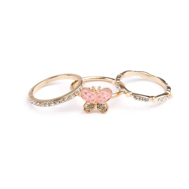 Great Pretenders Boutique Chic Butterfly Garden Rings