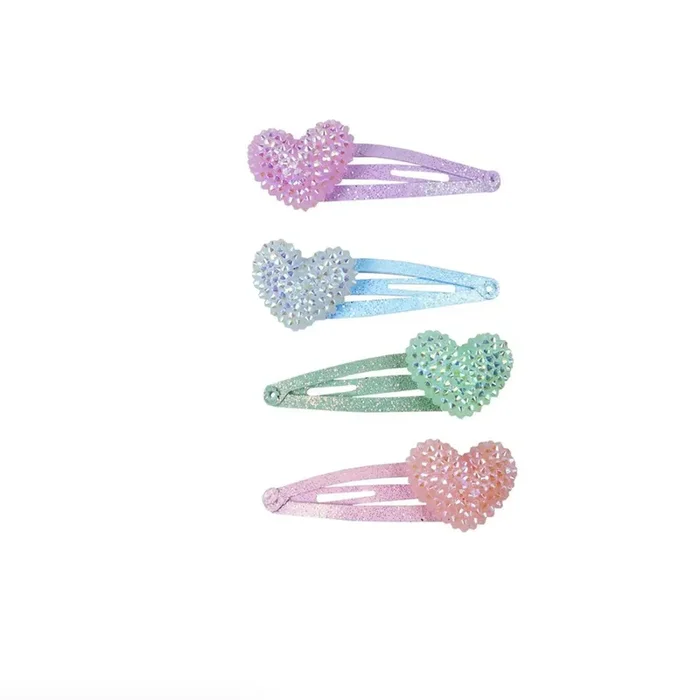 Great Pretenders Sparkle Heart Bobble Hairclips