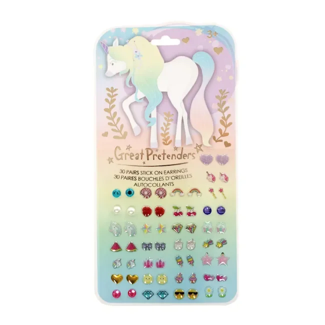 Great Pretenders Whimsical Unicorn Sticker Earrings