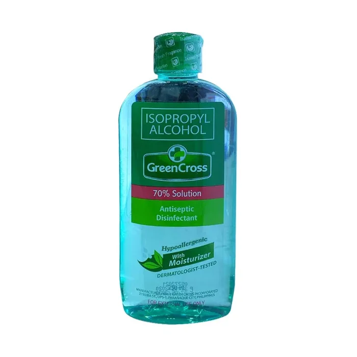 Green Cross Isopropyl Alcohol With Moisturizer 70%, 250ml