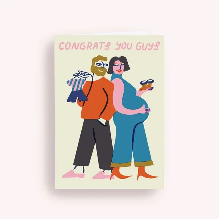 Greeting Card – Congrats You Guys