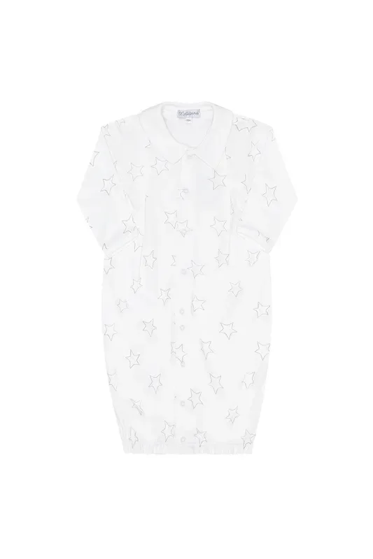 Grey Stars Print Converter Gown