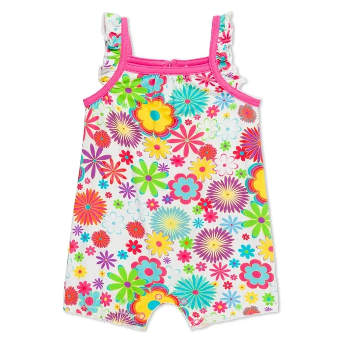 Groovy Bloom Bubble Romper