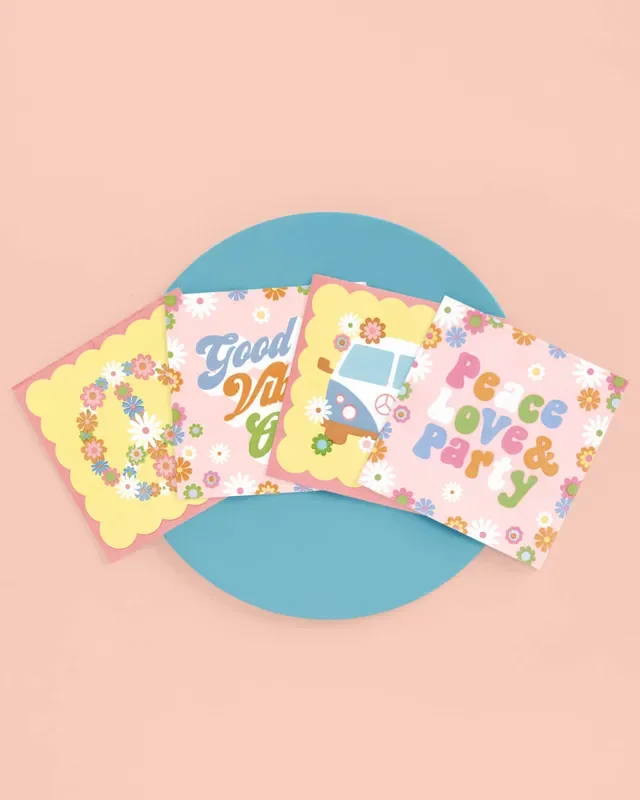 Groovy Napkins – 24 Printed Napkins