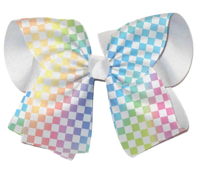 Grosgrain Bow | Pastel Check
