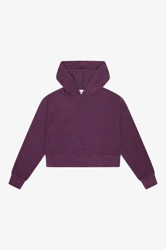 Hacci Rib Box Hoodie Pullover