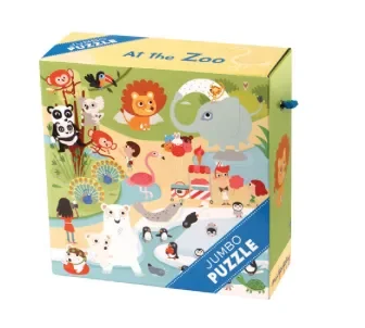Hachette Mudpuppy At The Zoo Jumbo Puzzle