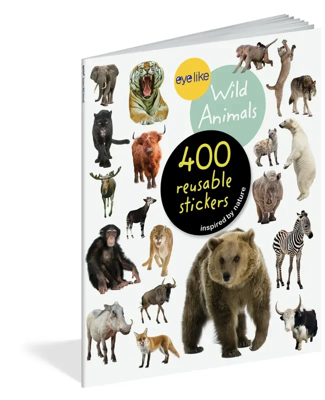 Hachette Mudpuppy Eyelike Stickers Wild Animals