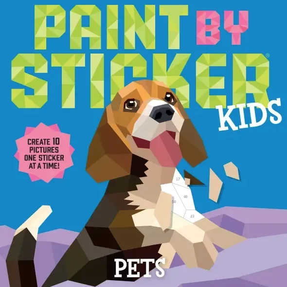 Hachette Mudpuppy Paint By Sticker Kids Pets