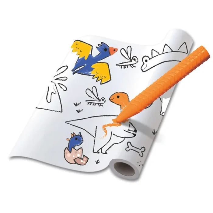 Haku Yoka – Colouring Roll Kit – Dino World
