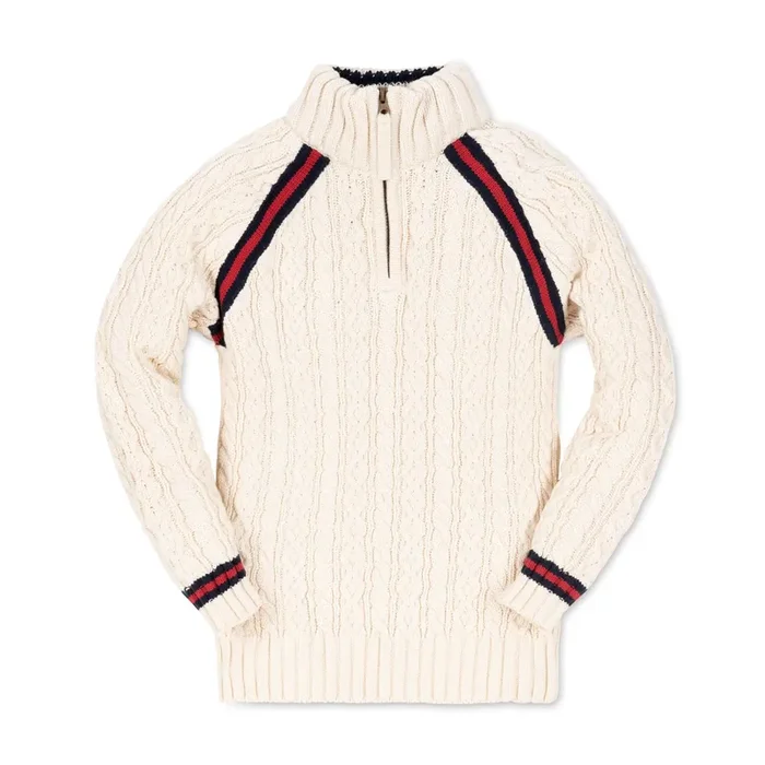 Half Zip Cable Pullover Sweater – Baby