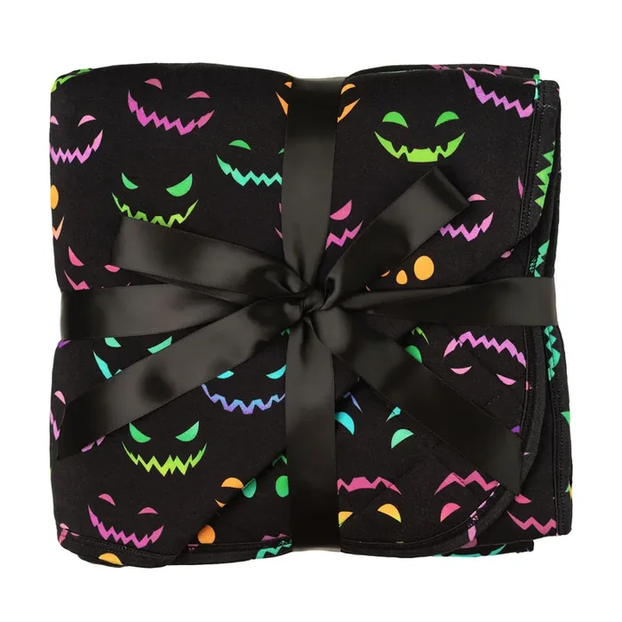 Halloween Night | Mini Quilted Bamboo Baby Blanket