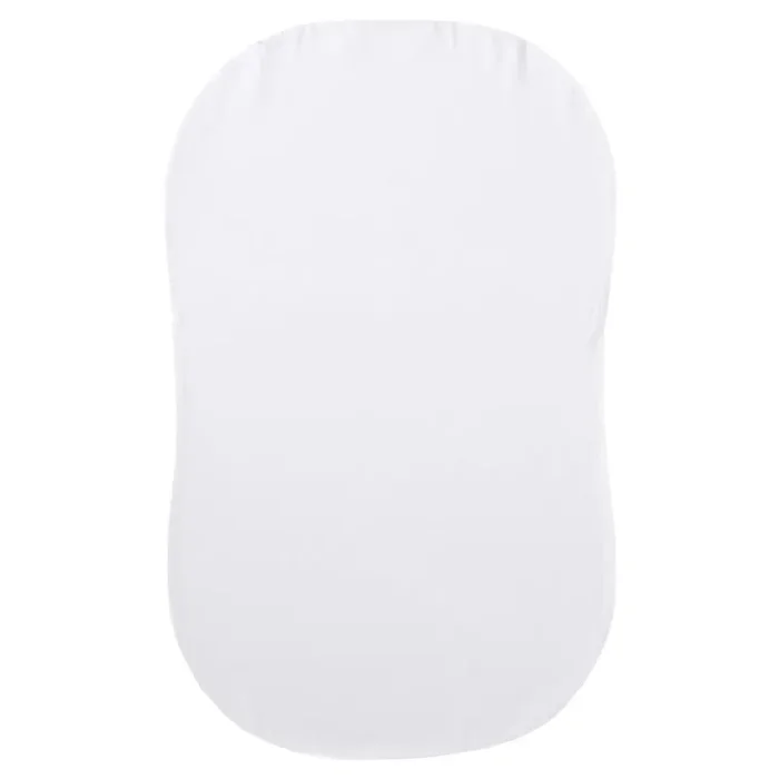 Halo Bassinet Organic Fitted Sheet in White