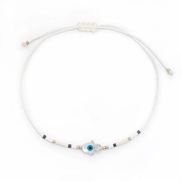 Hand Of Fatima Beaded Bracelet