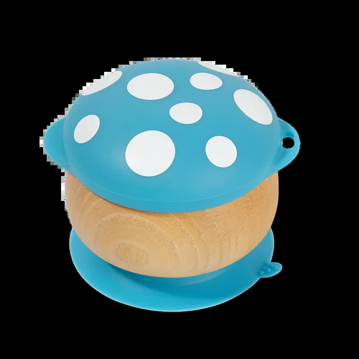 Handcrafted Wooden Mushroom Bowl