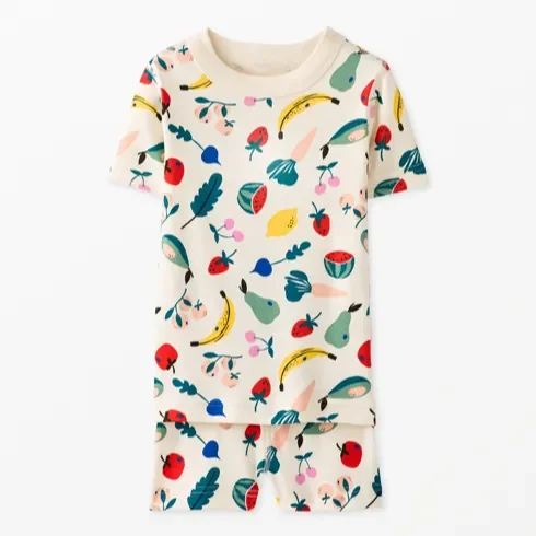 Hanna Andersson Kids Short John Pajama Set