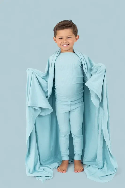 Hazy Blue Rib Dream Set