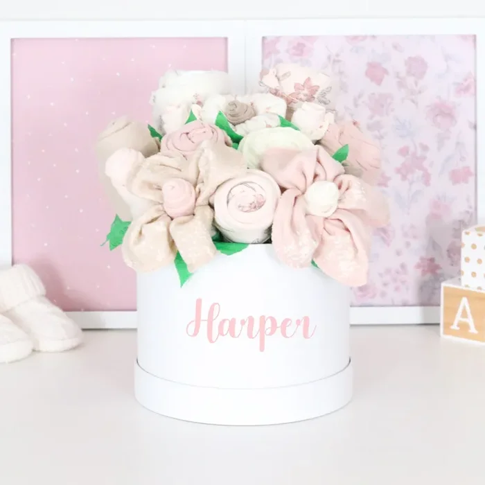 Heirloom Garden Baby Girl Gift Box Bouquets