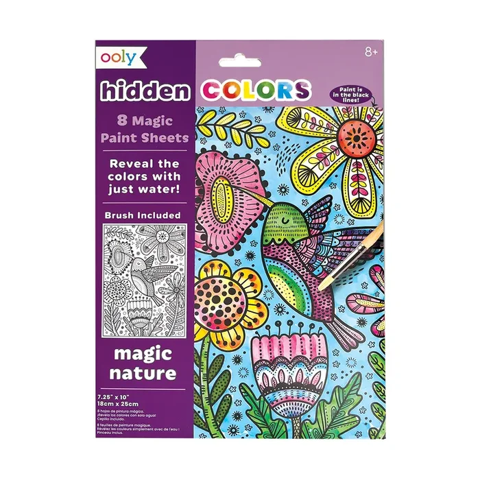 Hidden Colors Magic Paint Sheets – Magic Nature by OOLY