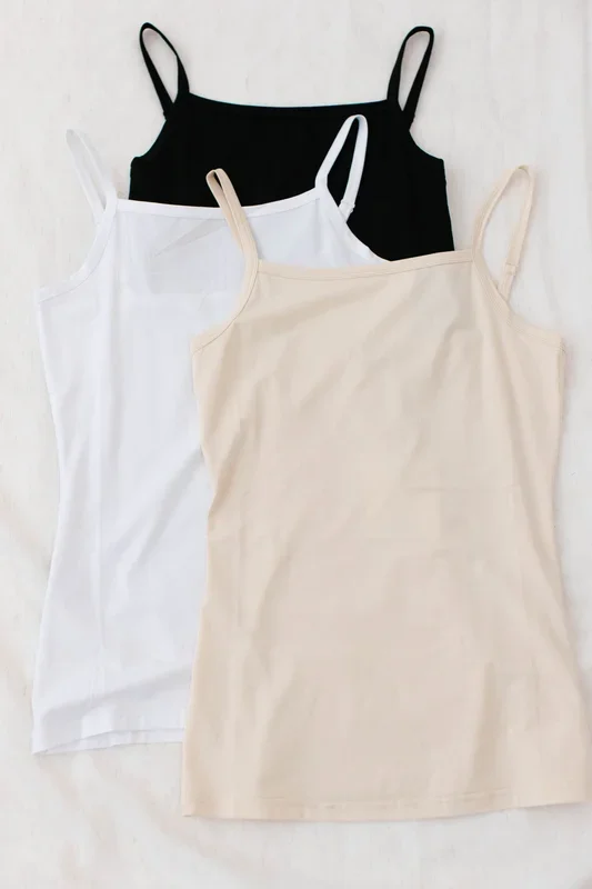 High Neckline Adjustable Layering Cami
