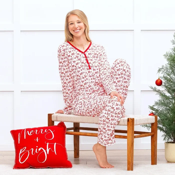 Ho-ho-ho Bamboo Women’s Pajama Set