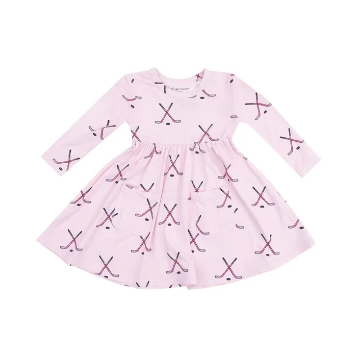 Hockey – Pink – Twirly L/S Dress