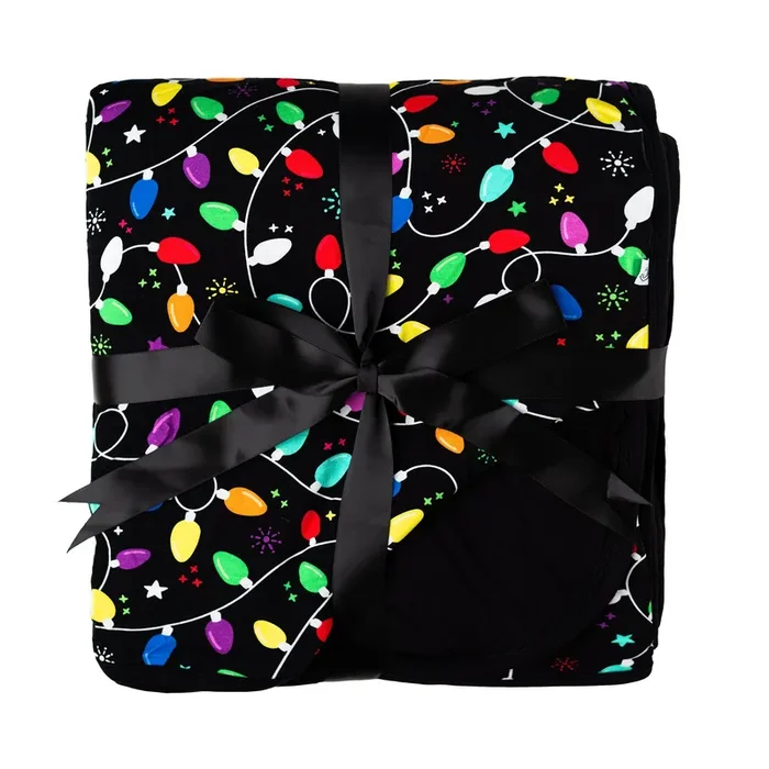 Holiday Lights | Double Layer Bamboo Adult Blanket