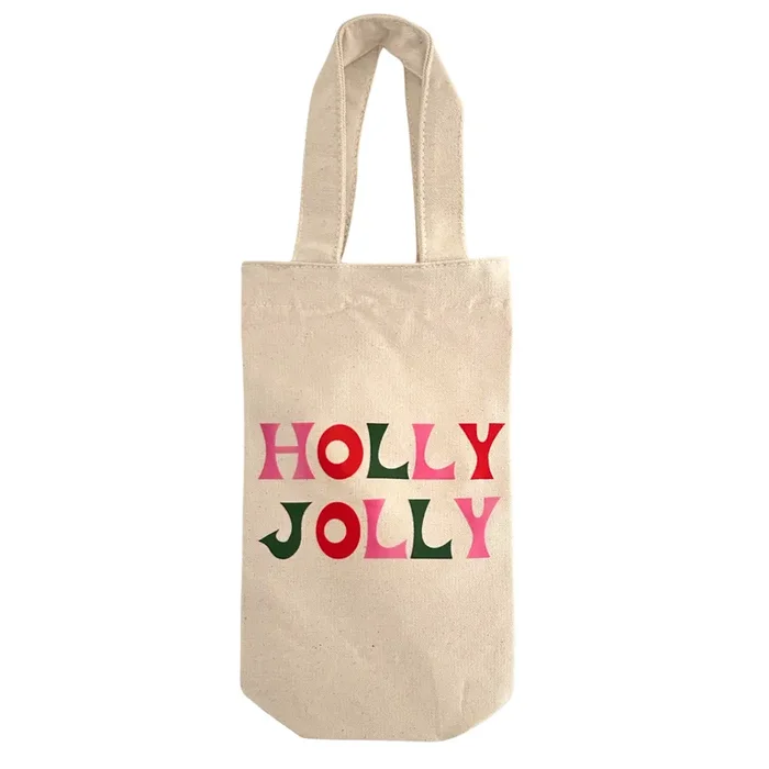 Holly Jolly ♡ Wine Tote