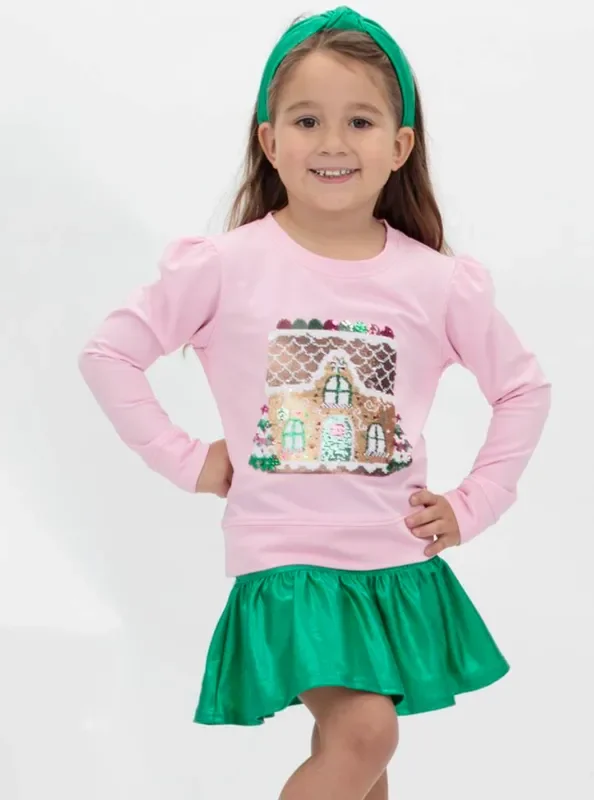 Holly Sweater | Gingerbread House