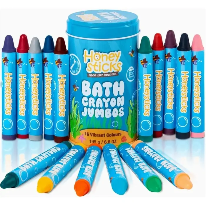 Honeysticks Jumbo Bath Crayons Non Toxic (16 Pack)