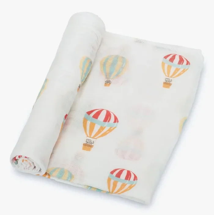 Hot Air Balloon Swaddle Blanket