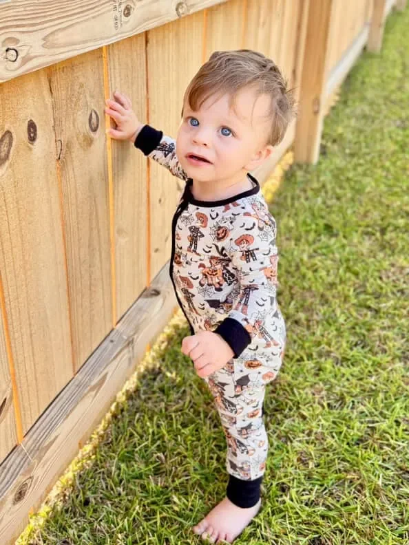 Howdy Haunts (convertible Zip Footies)