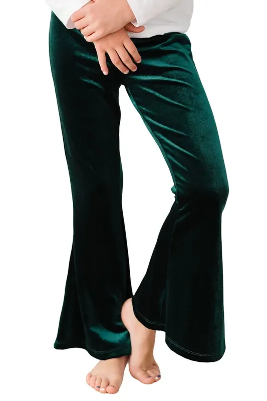 Hunter Green Velvet Bells