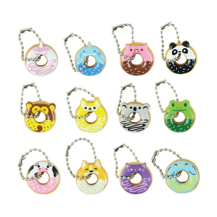 I Love Donuts: Animals Keychain Necklace Assortment – 100 Per Bag