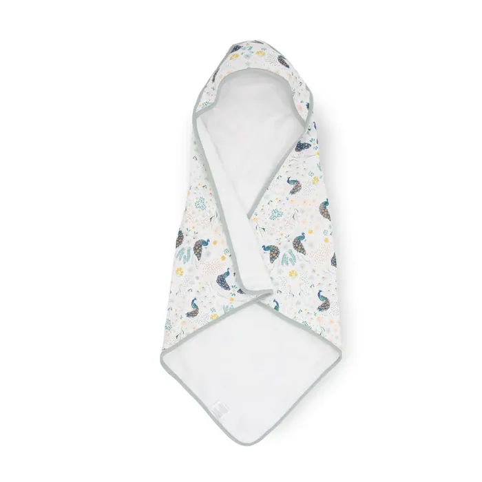 Infant Hooded Towel – Peacock