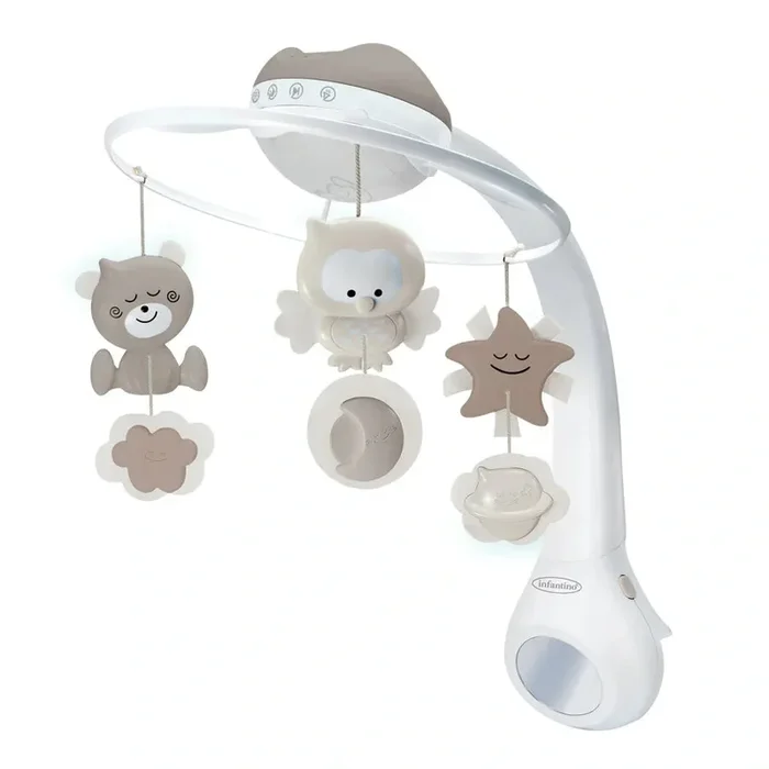 Infantino – 3 In 1 Projector Musical Mobile (Brown)