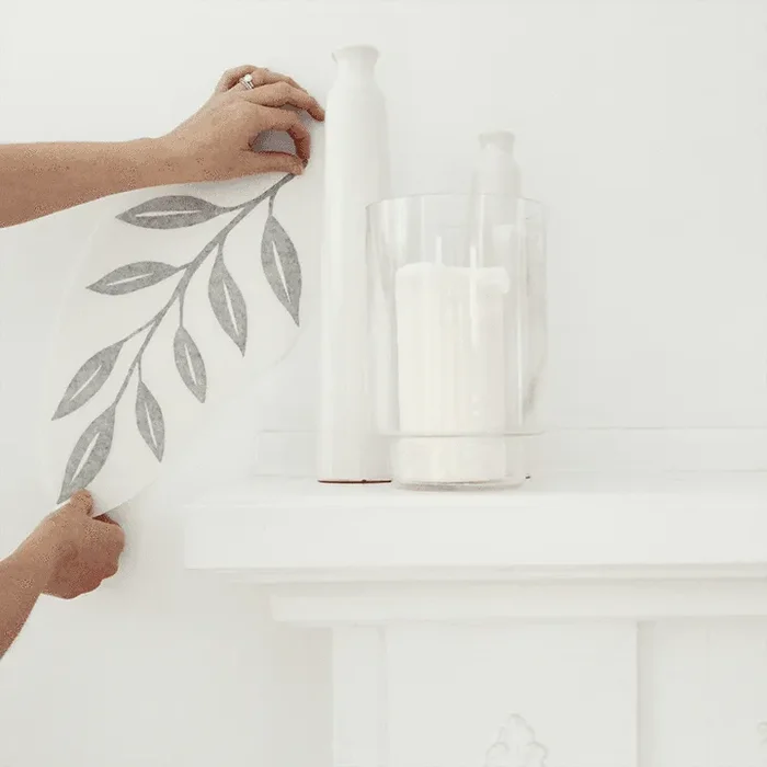 Inked Leaves Wall Decals
