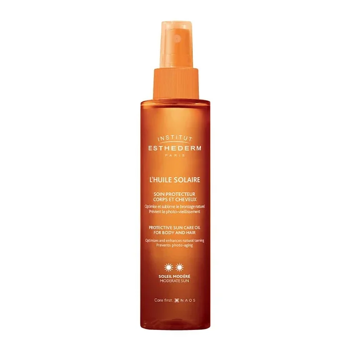 Institut Esthederm Protective Sun Care Oil for Body and Hair – Moderate Sun