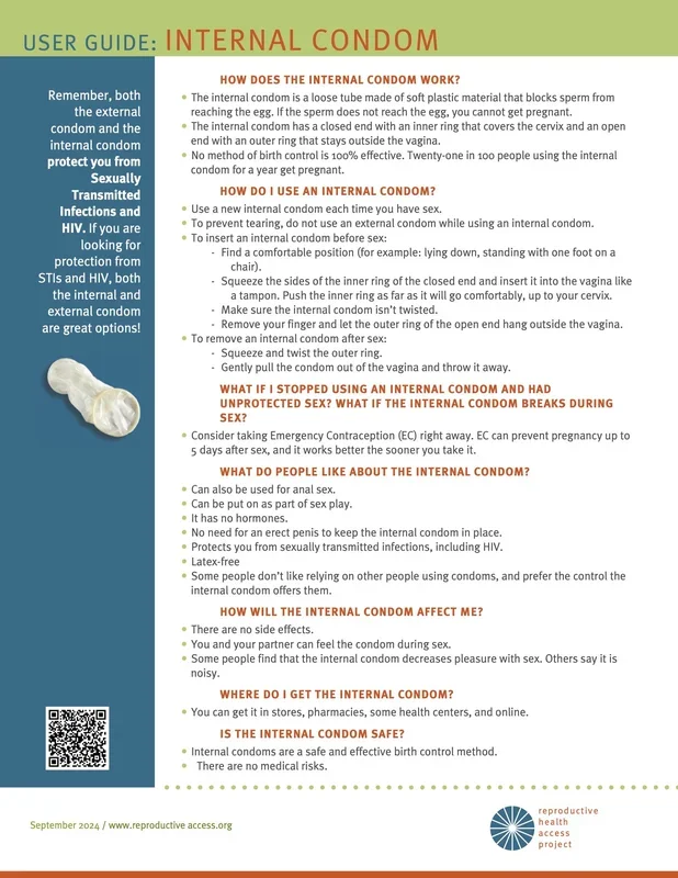 Internal Condom User Guide