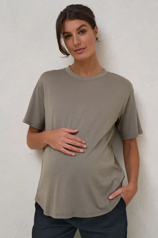 Into It Crew Tee – Khaki