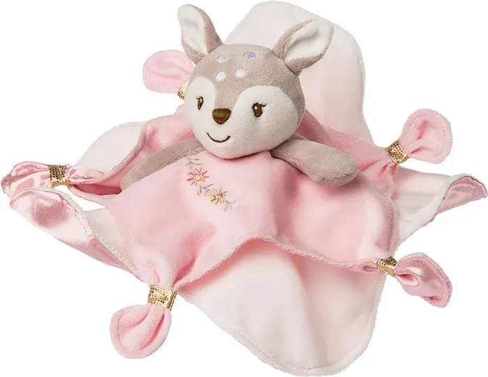 Itsy Glitzy Fawn Character Blanket – 13×13 “
