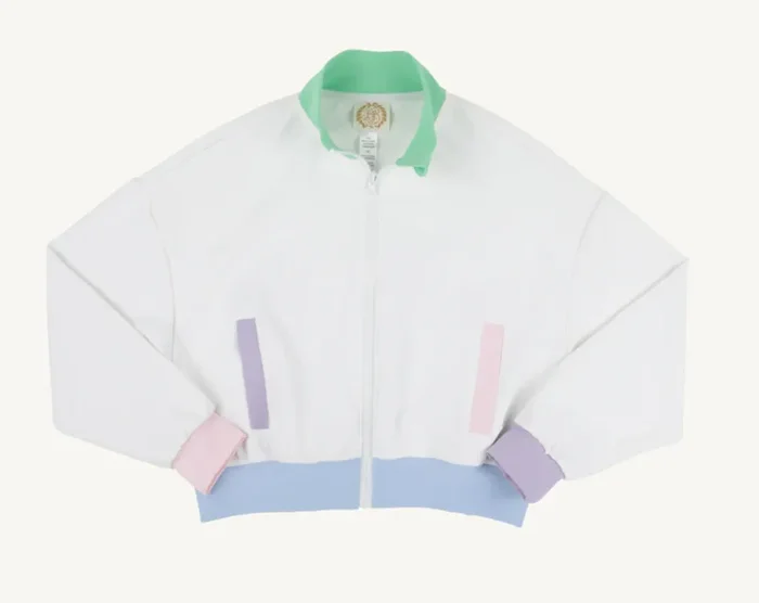 Jules Jacket | White + Green