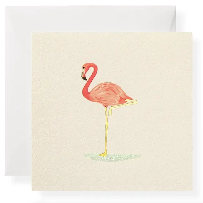 Karen Adams Design Beach Flamingo Gift Enclosure